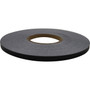 Accent tape/pinstripe, black OR black metallic, 1/4"