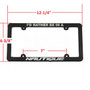 Black Plastic License Plate Frame