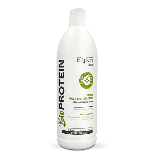 Expert Hair Bio Protein Crema Orgánica Reestructurante para Cabellos Finos y Delicados 1L/33.8 fl.oz