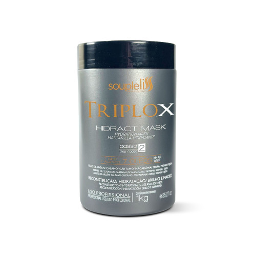 Soupleliss Mascarilla Reconstructiva Triplox Mascarilla Hidratante y Luminosa 1kg/35.2 oz