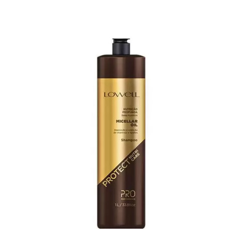 Lowell Shampoo Professional Protect Nutri Care Aceite Micelar Nutrición Profunda 1L/33.8 fl.oz