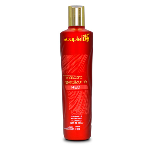 Soupleliss Mascarilla Revitalizante Roja Para Cabellos Rojos y Cobrizos 300ml/10.14 fl.oz