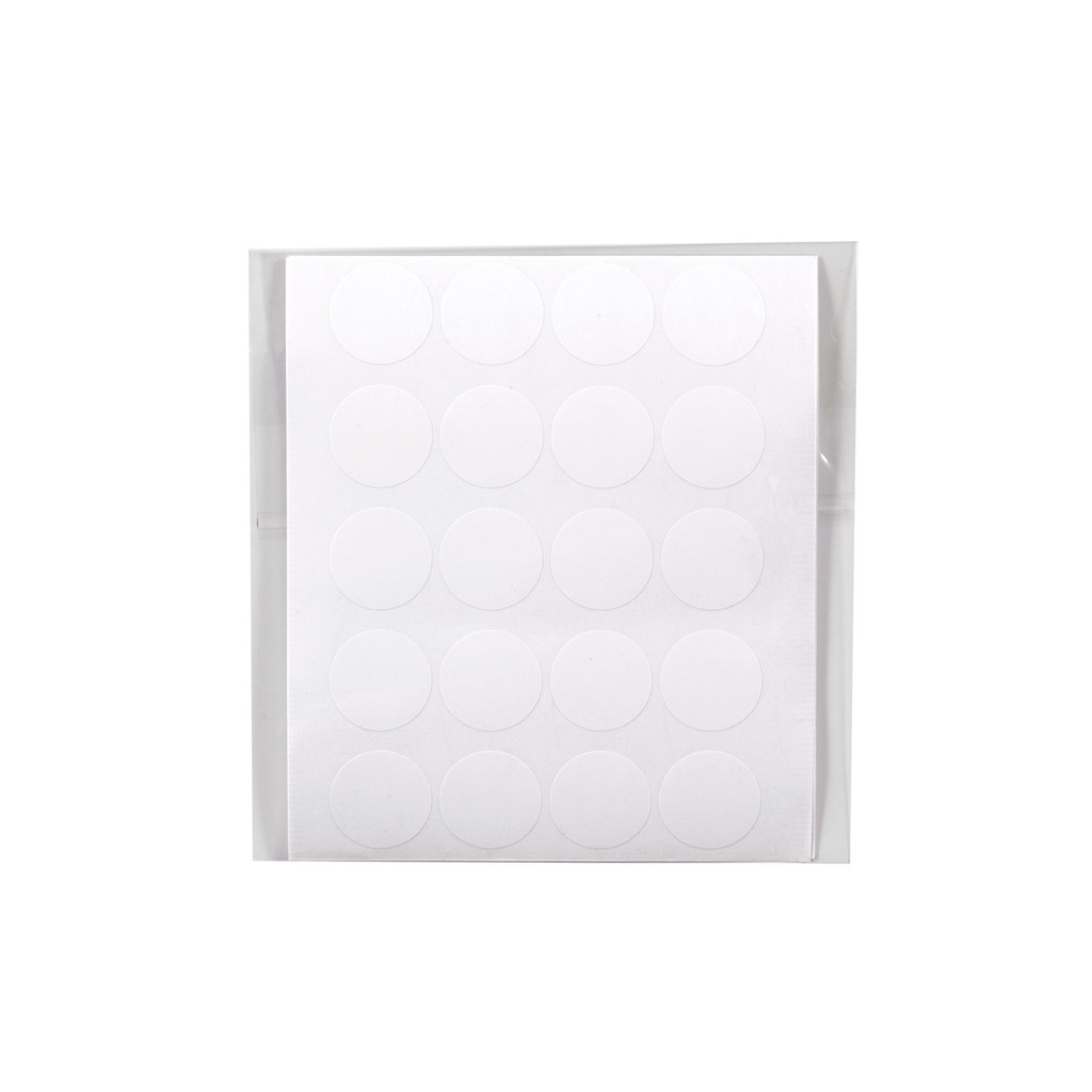 Shop for Shops Gift wrapping round sticker pack of 100 stickers 25 mm DIA(A3400CLR)