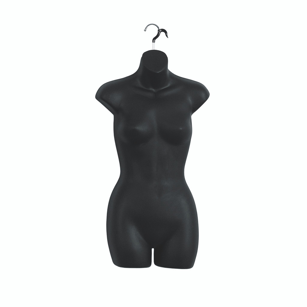 Female S-M torso front with hanging hook (B9030BK)