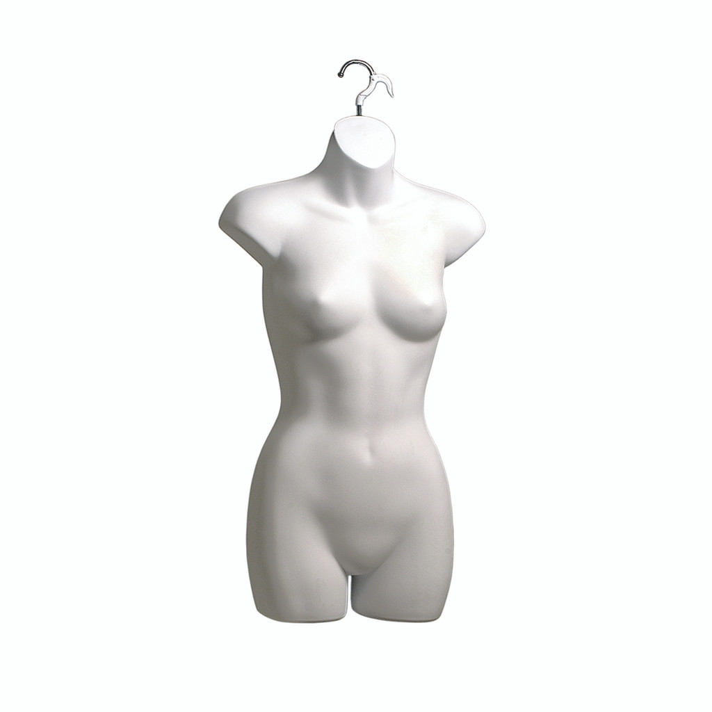 Female S-M torso front with hanging hook (B9030WH)