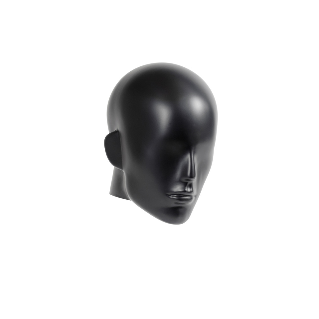 Semi-abstract head to suit plastic male mannequins (B9432BK)