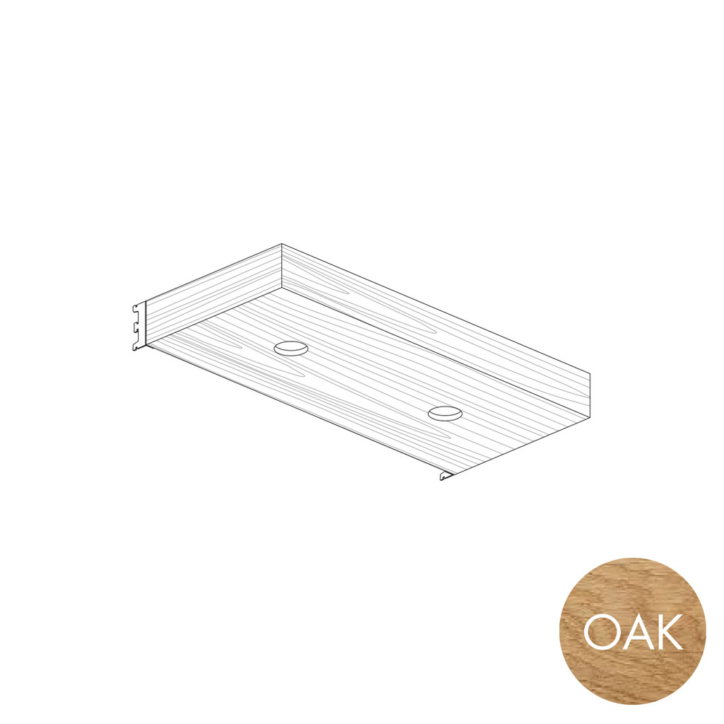 MAXe downlight pelmet box 900 mm bay (E61409.4OAK)