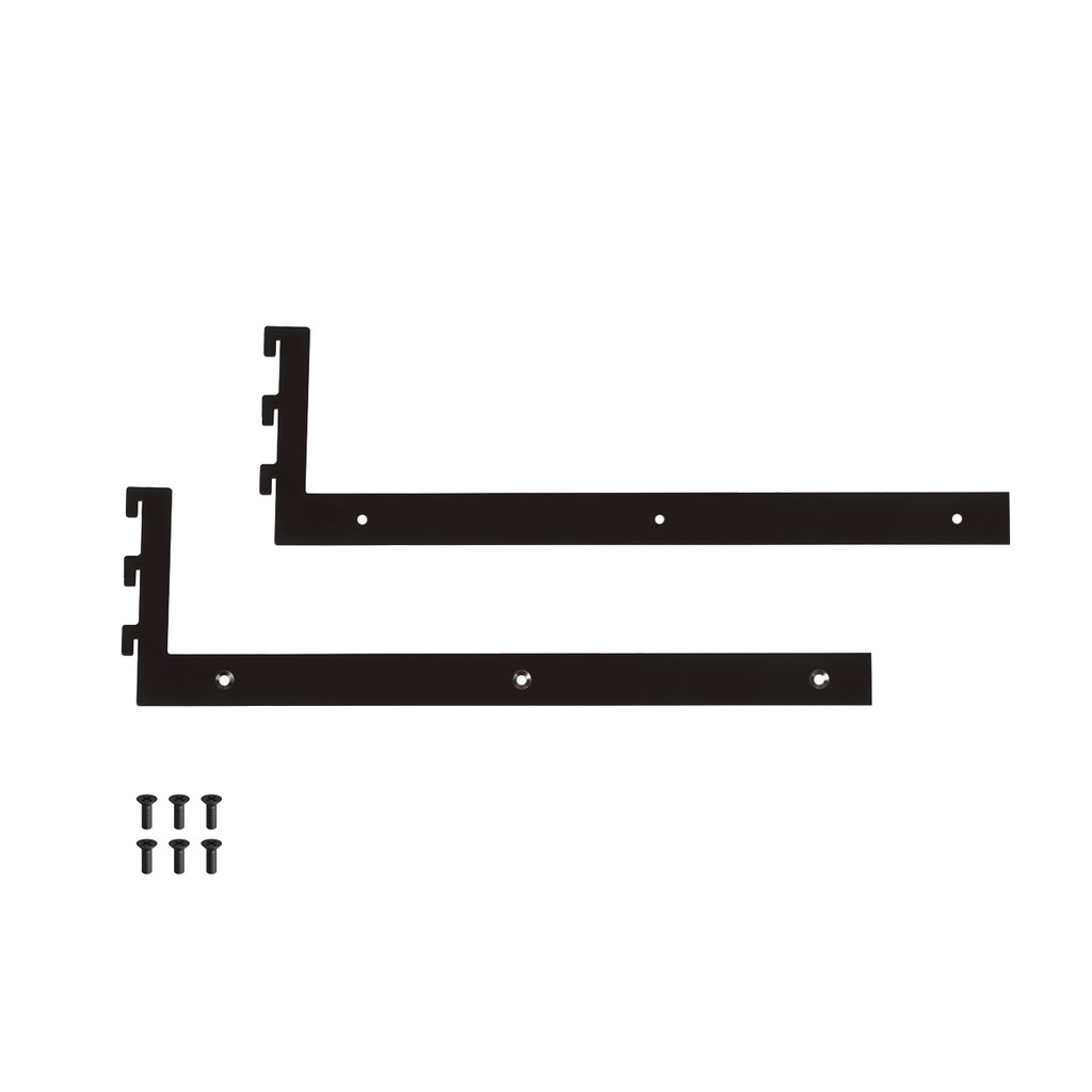 Shop for Shops MAXe 30 mm shelf base bracket 400 mm D 30 H x 2.5 mm Thick(E6204BKS)