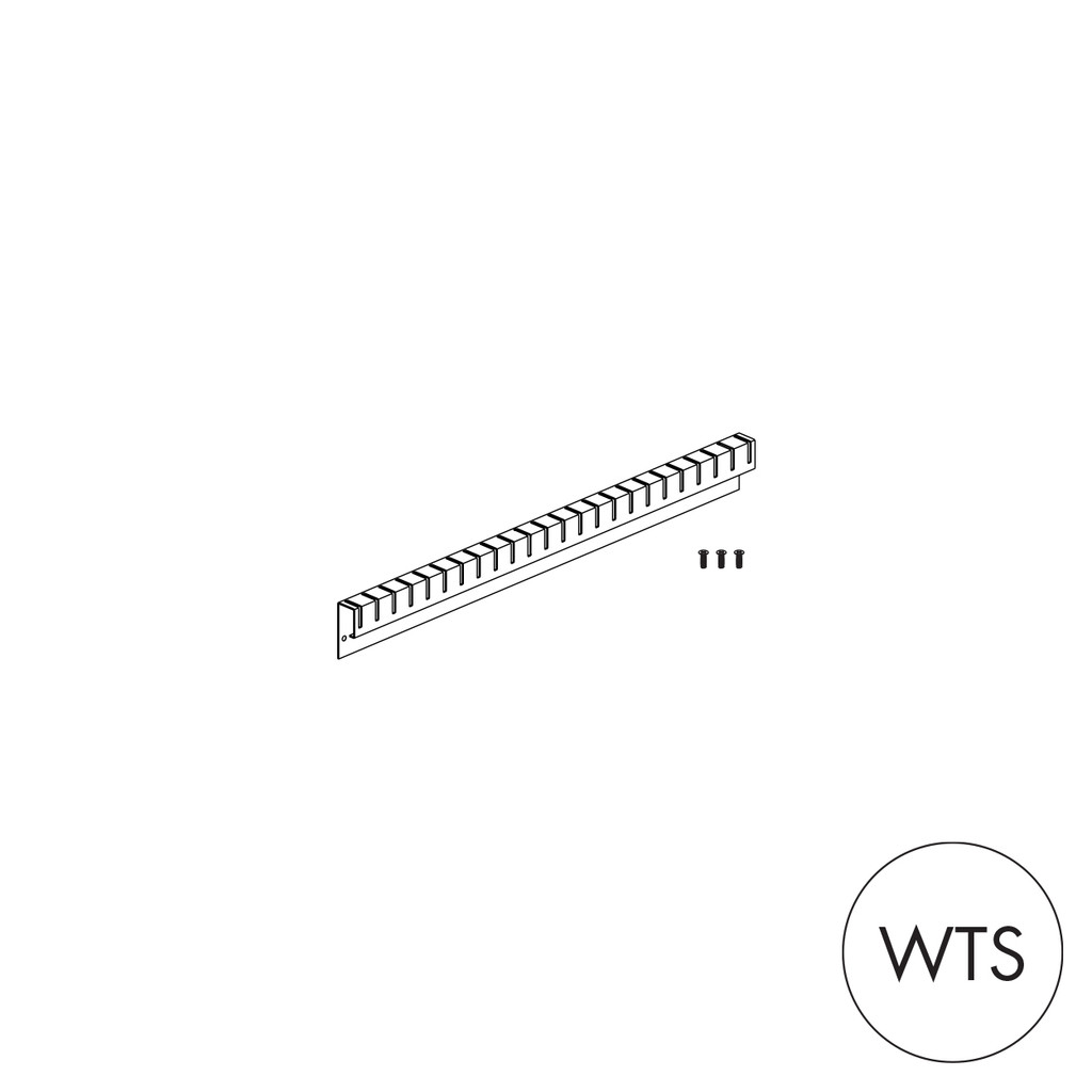 Shop for Shops MAXe 30 mm shelf divider rear adaptor 600 mm bay 593 W x 45 H x 25 mm D(E9116.4WTS)