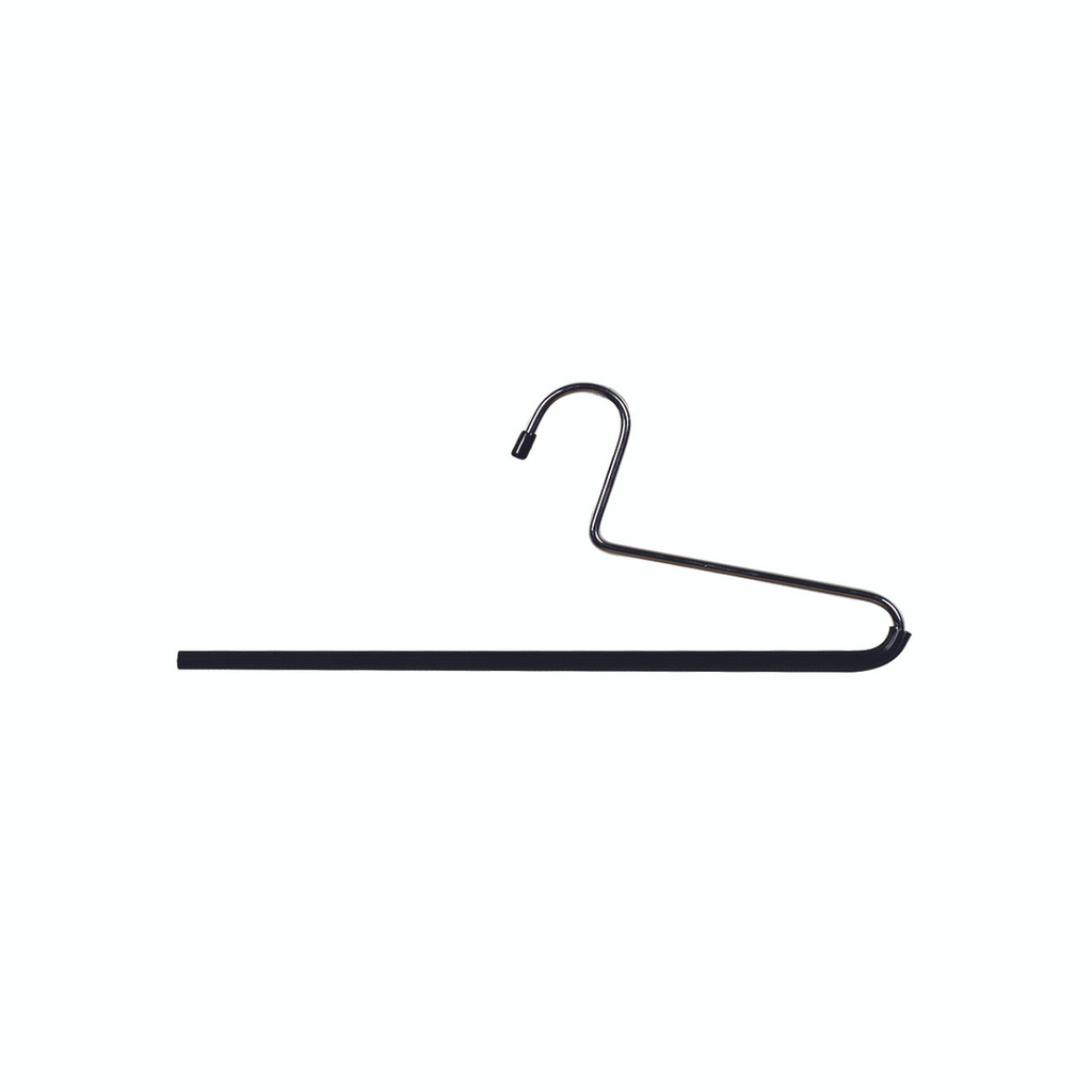 Shop for Shops Metal hanger for trousers with ribbed rubber rail 340 mm W(H3021BKCH)