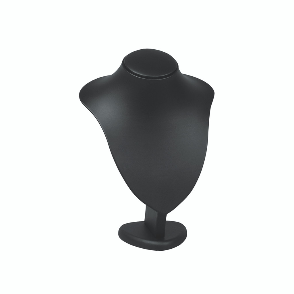 Shop for Shops Leatherette jewellery bust large 190 W x 150 D x 270 mm H(M3411BK)