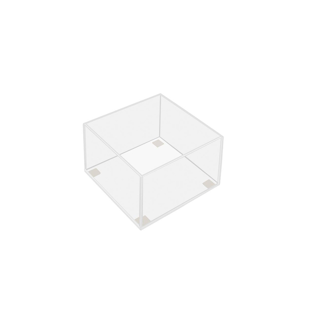 Shop for Shops Acrylic stackable container with 1 compartment 102 L x 102 D x 66 mm H(M3581CA)