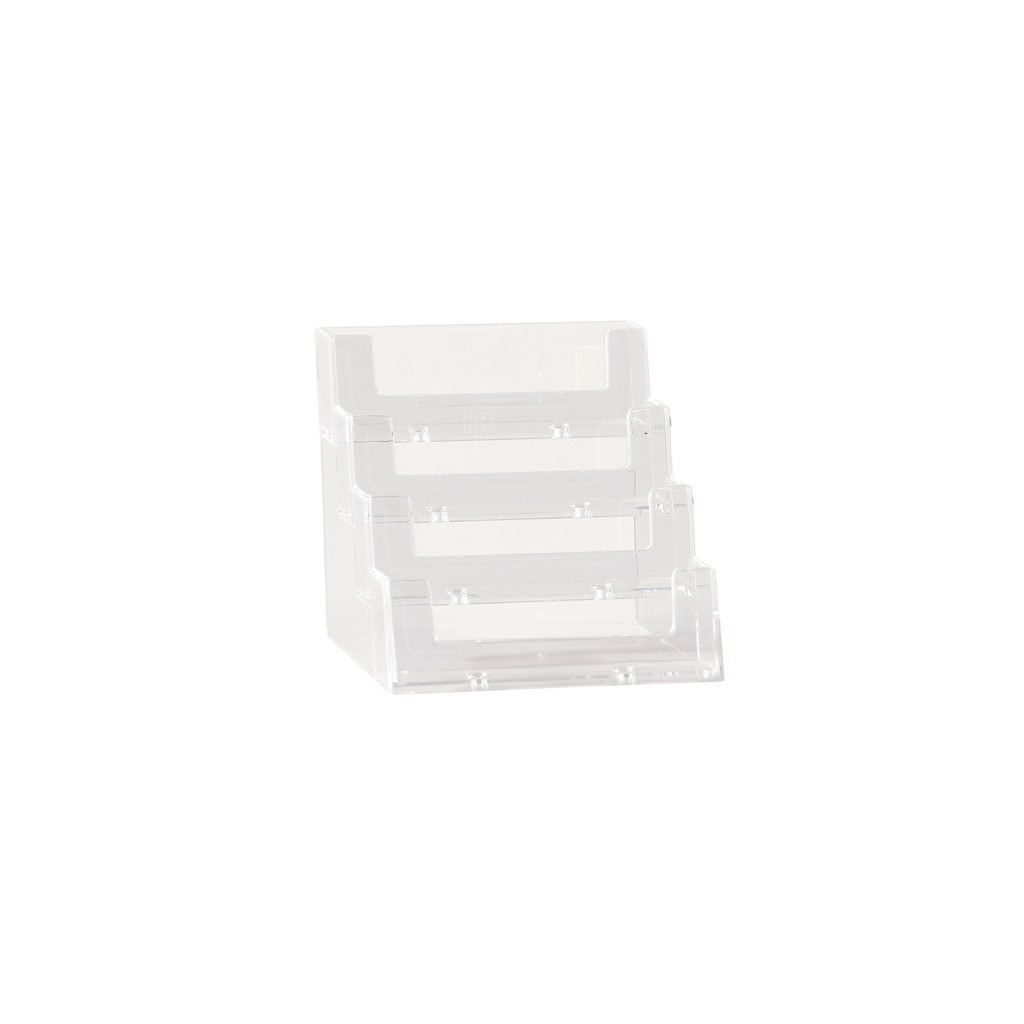 Shop for Shops Business card holder four tier landscape 95 H x 100 W 105 mm D(M4002CA)