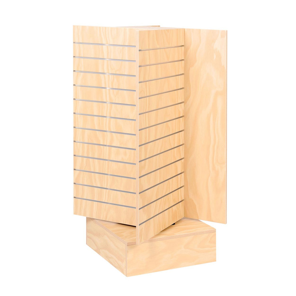 Shop for Shops Slatwall timber laminate cross spinner unit 900 DIA x 1430 mm H(M8200PY)