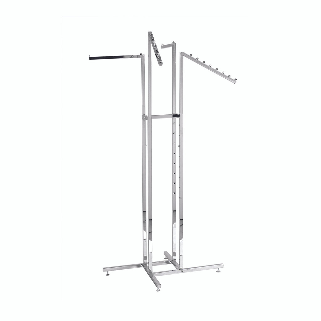 4-Way Rack Kit With 2 x Straight Arms & 2 x Waterfall Arms  Chrome (RFWK2S2WCH)