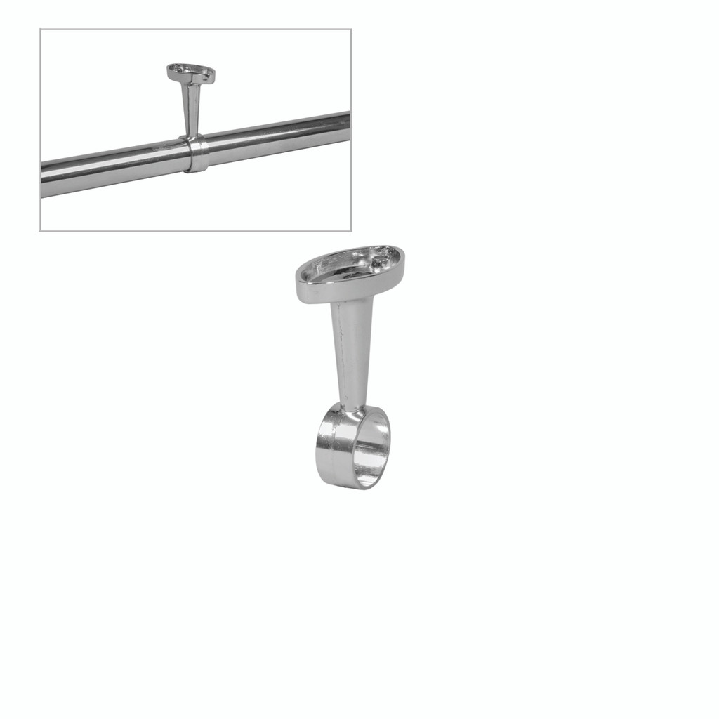 Shop for Shops Centre rail support for clothes rail - fixed for 25 mm DIA tube(S1555CH)