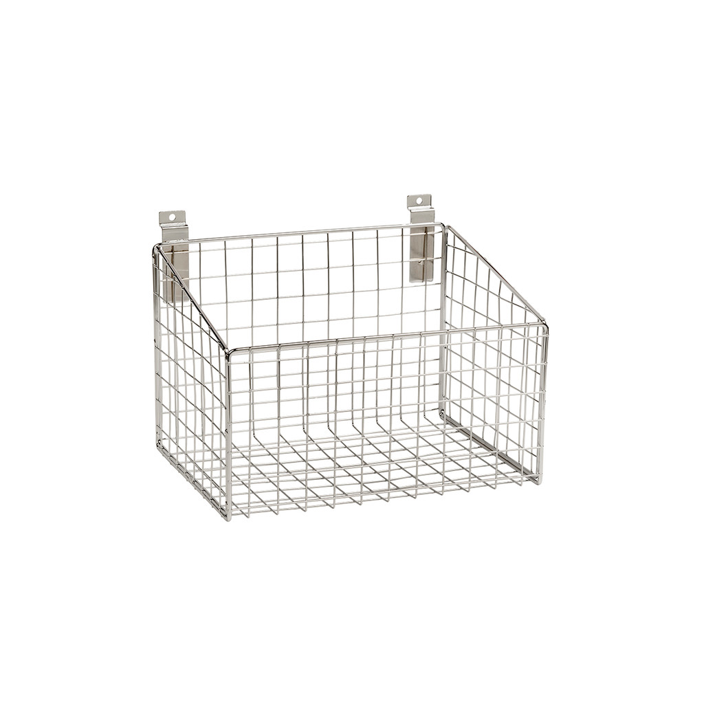 Slatwall mesh basket with low front (S1642CH)