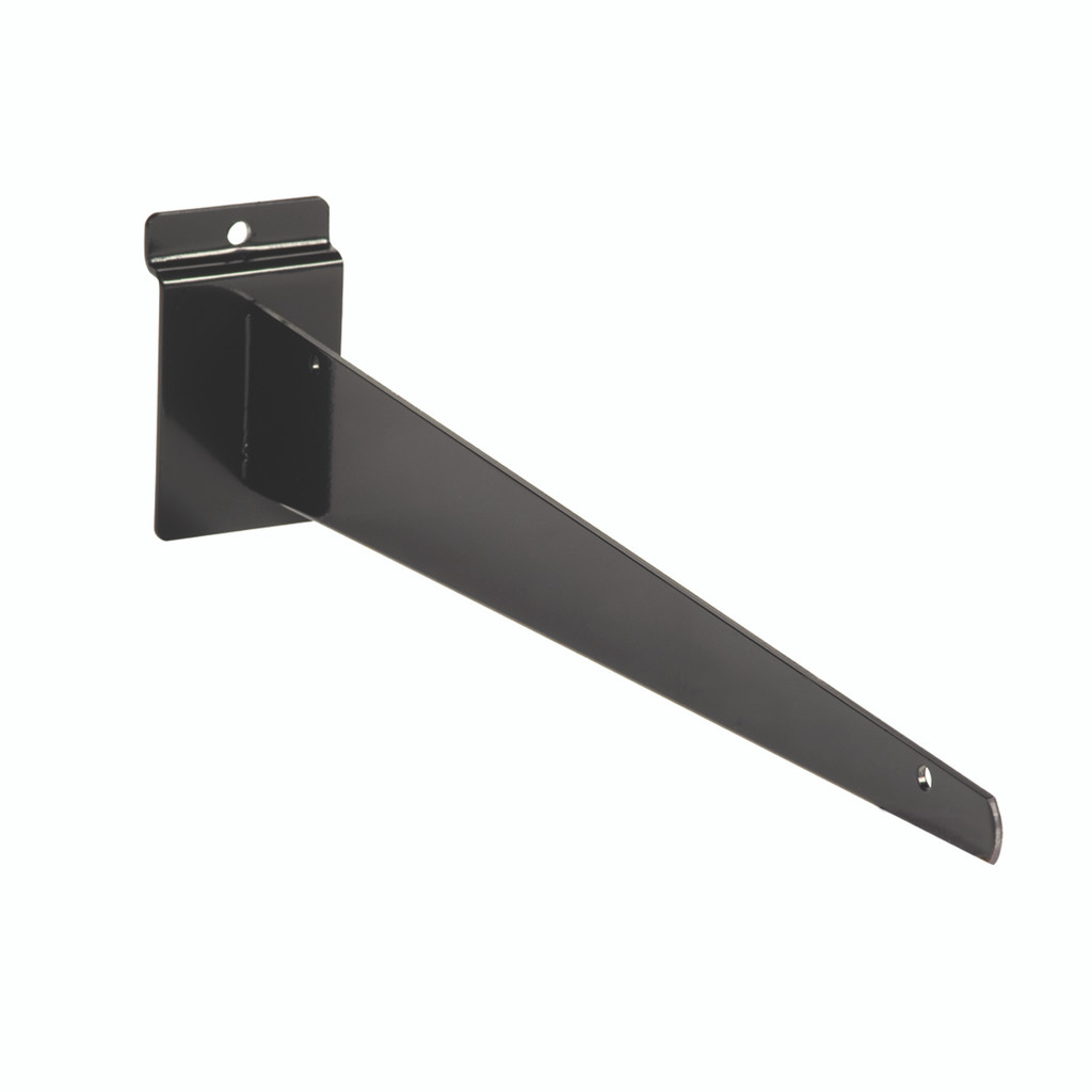 Shop for Shops Slatwall shelf bracket 350 mm L 350 L x 2.2 mm Thick(S1659BK)