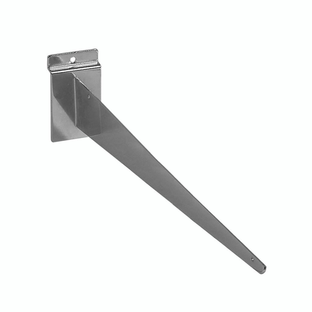 Shop for Shops Slatwall shelf bracket 350 mm L 350 L x 2.2 mm Thick(S1659CH)