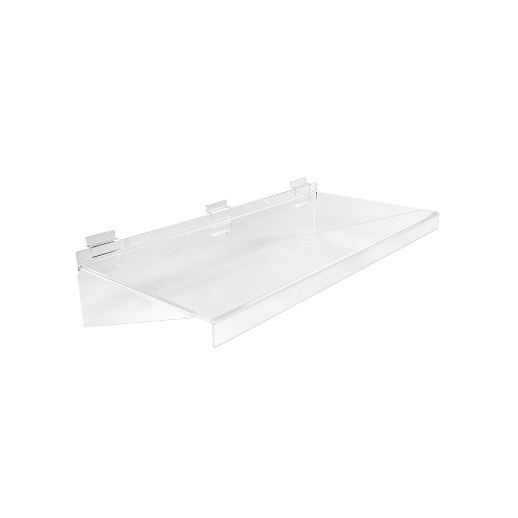 Shop for Shops Slatwall acrylic shelf 586 W x 280 D x 133 mm H(S2505CA)