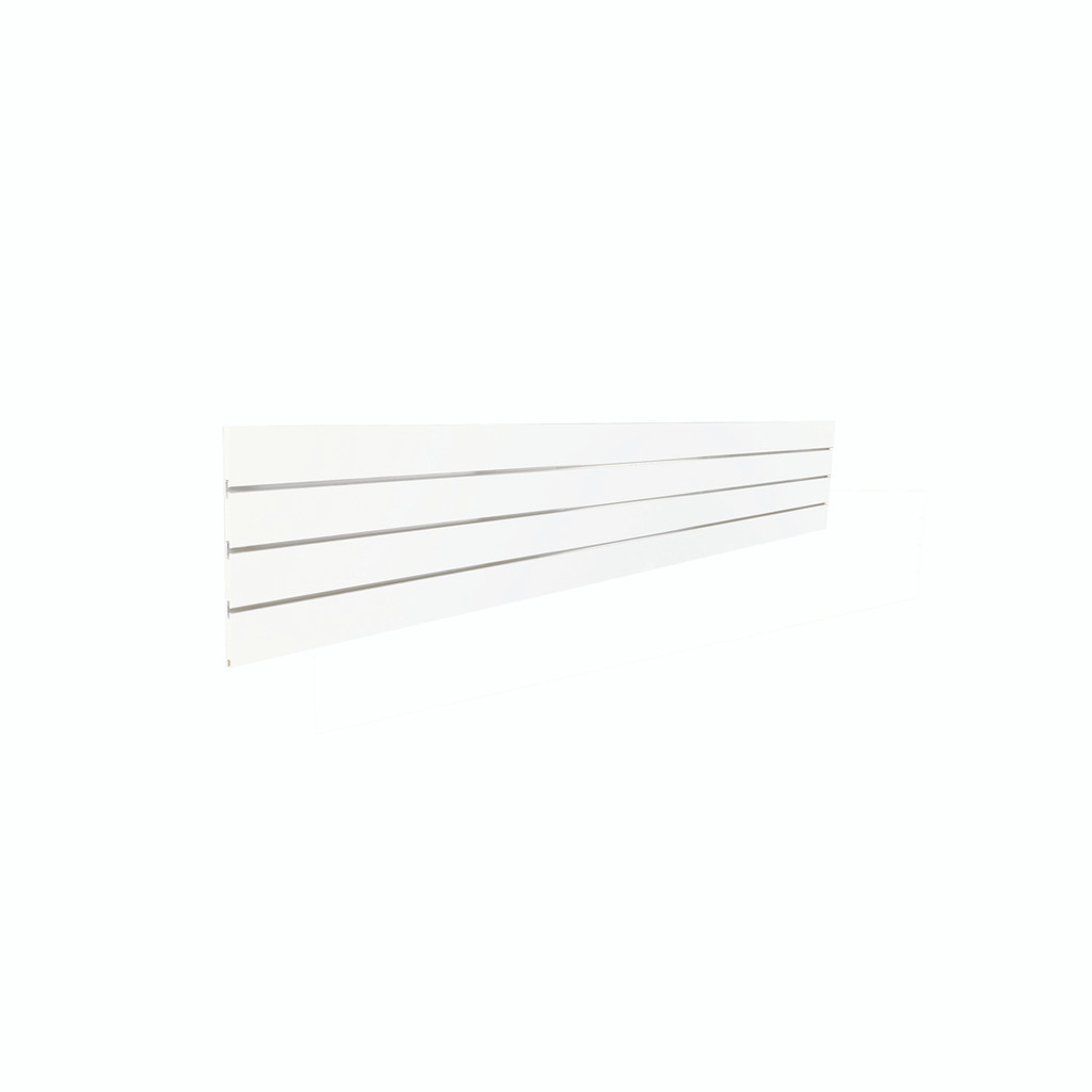 Shop for Shops Slatwall timber laminate top/bottom plank with3 inserts 2400 L x 400 H x 18 mm Thick(S3705WHAL)