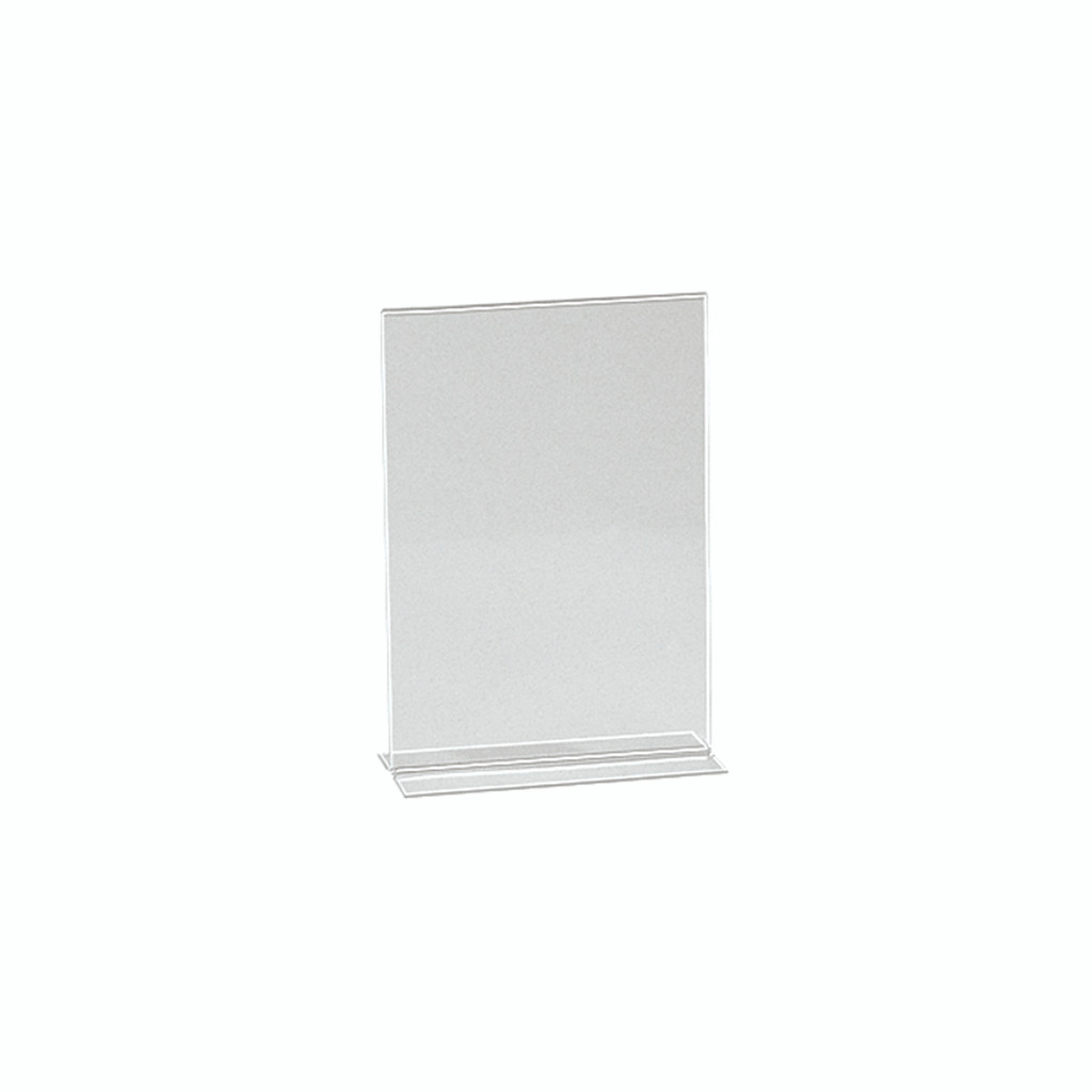 Shop for Shops Double sided acrylic sign holder A6 Portrait with 70 mm D Base(T2726CA)