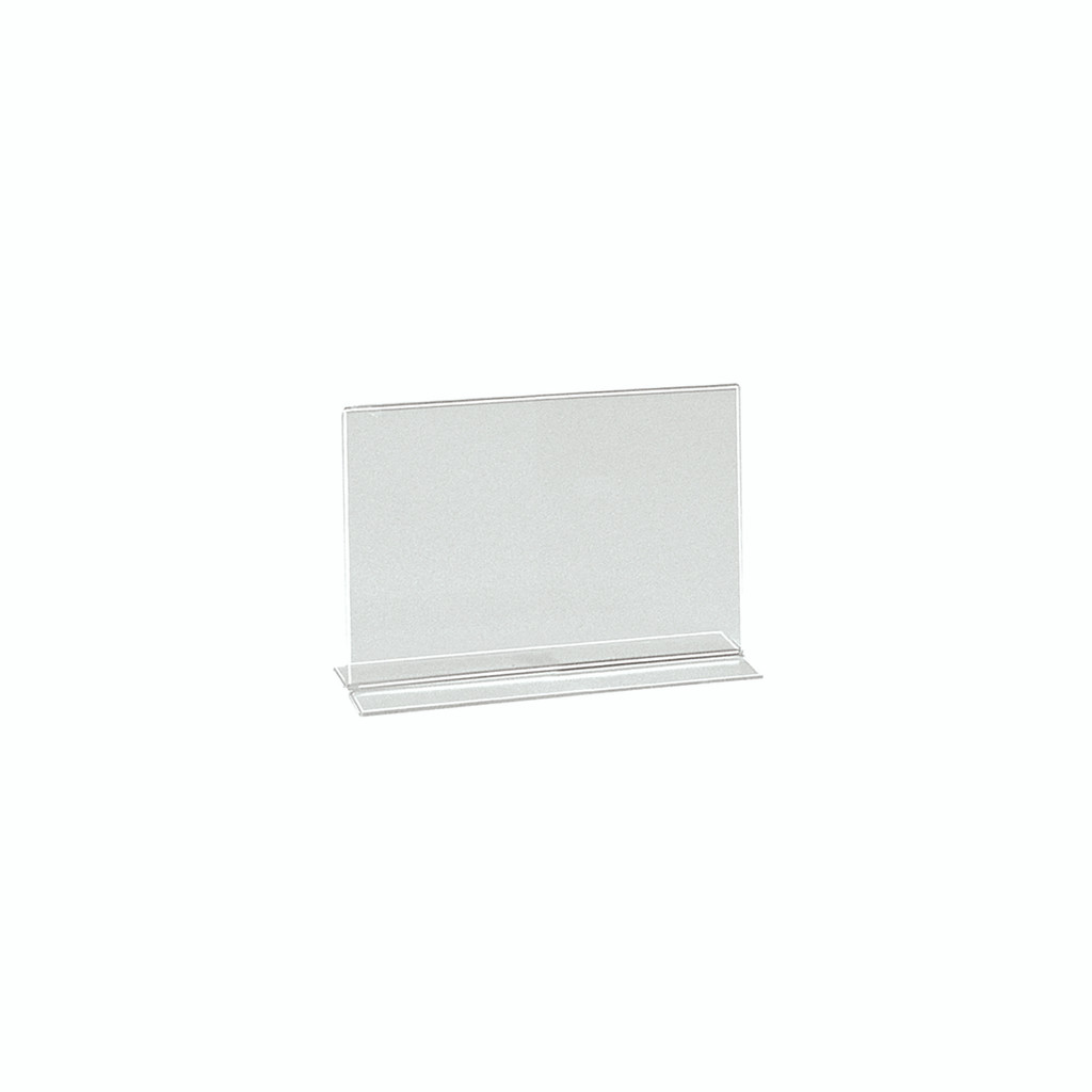 Shop for Shops Double sided acrylic sign holder A6 Landscape with 60 mm D Base(T2736CA)