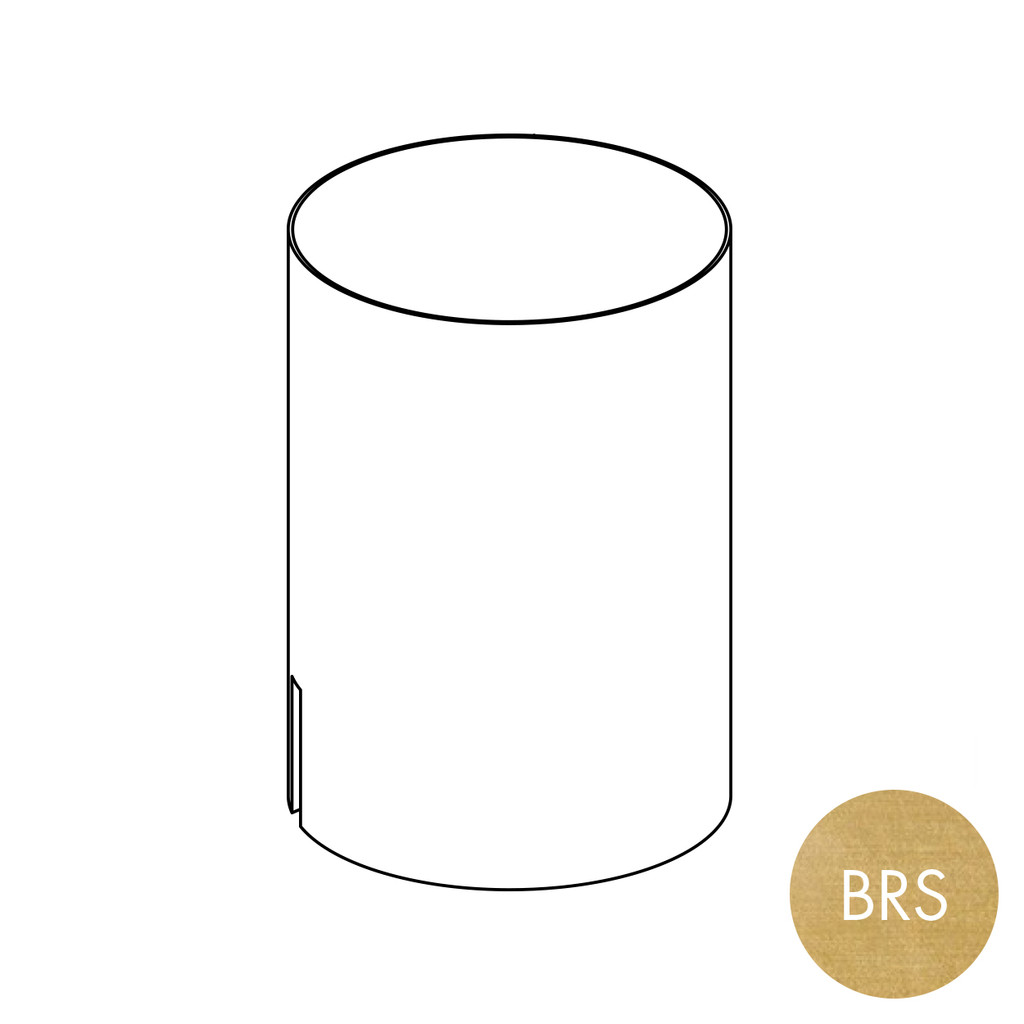 Shop for Shops Peggie cup 100 DIA x 140 mm H - sits on hangrail or shelf(P4004BRS)