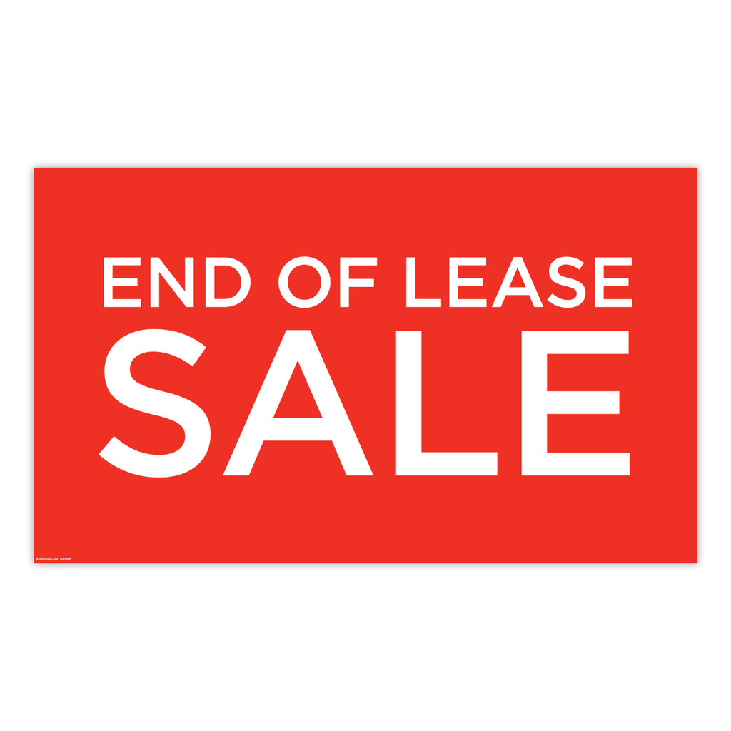 Shop for Shops Poster "END OF LEASE SALE" Landscape 1000 W x 594mm H(T4433RDWH)