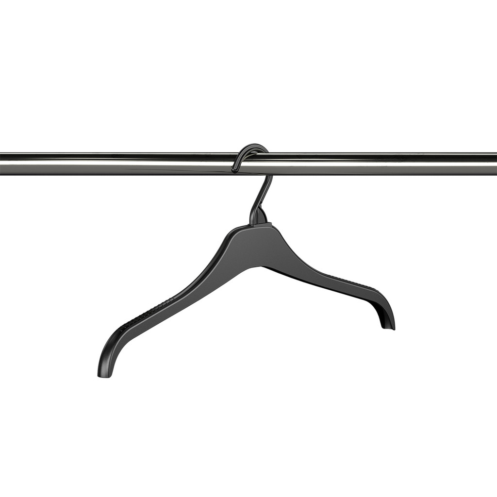 Plastic knitwear hanger (HN1410BK)