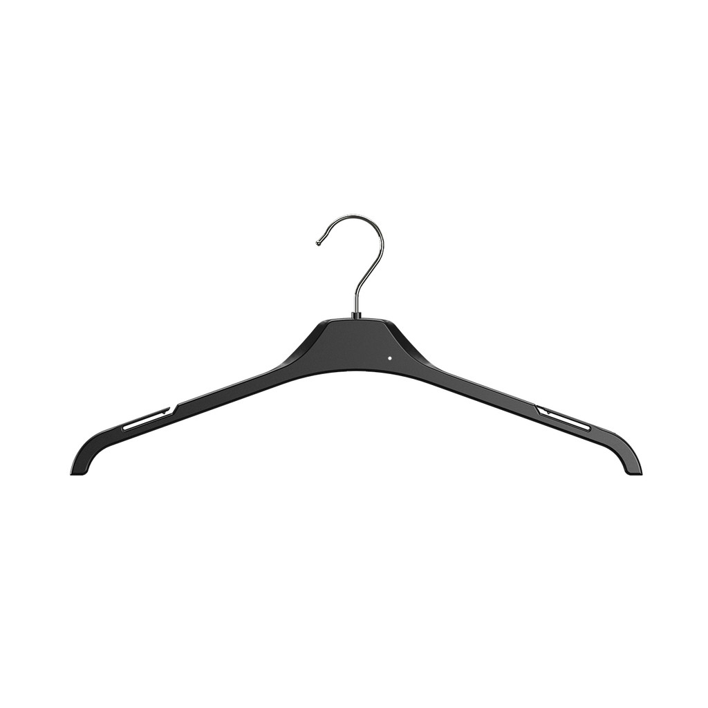 Shop for Shops Plastic top hanger with wire hook 410 mm W(HW1410BK)