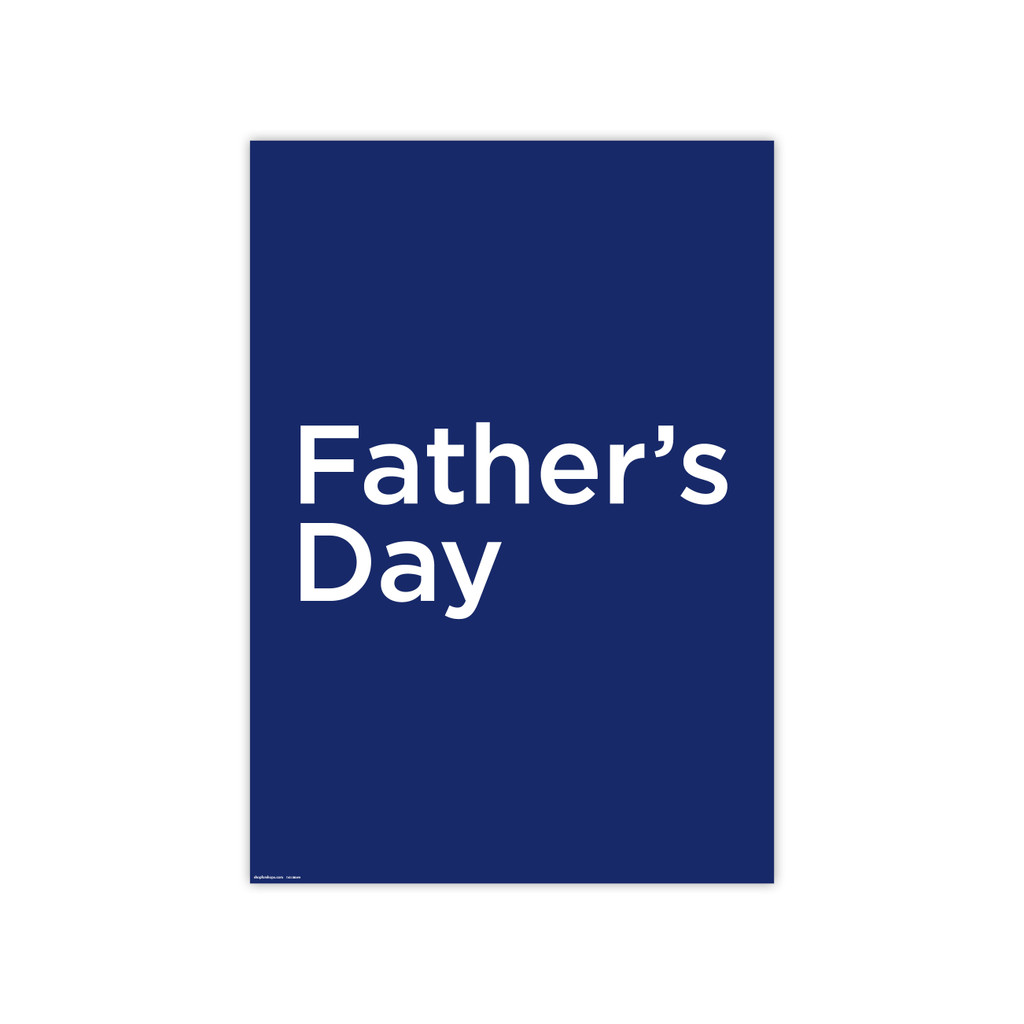 Poster "Father's Day" (T4313BLWH)