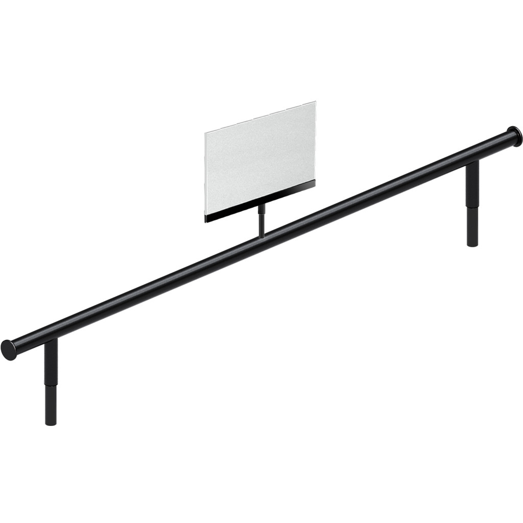 Top rail for Little Rack with provision for ticketing hardware (R1412.2BKS)