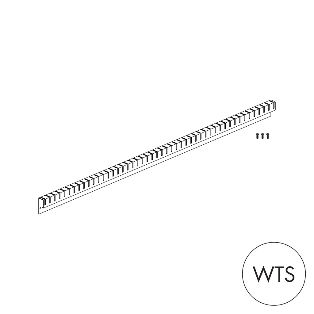 Shop for Shops MAXe 30 mm shelf divider rear adaptor 1200 mm bay 1193 W x 45 H x 25 mm D(E9122.4WTS)