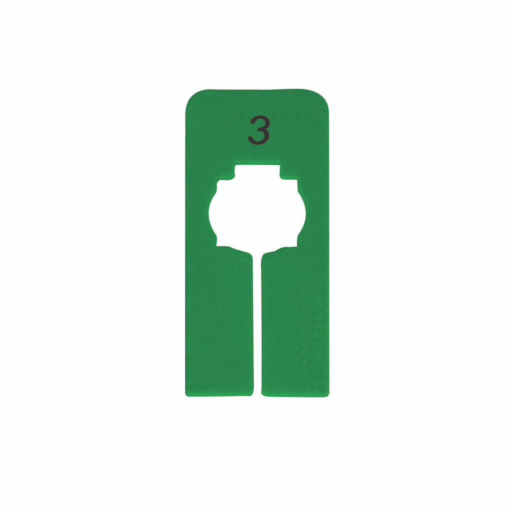 Shop for Shops Garment counter for change room - number 3 50 W x 126 mm H(A2072GR.3)