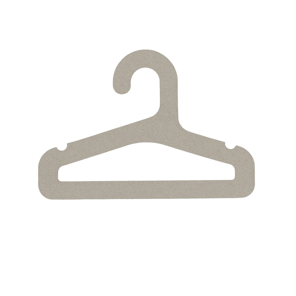 Kids cardboard top hanger with notches & rail 300mm W(HP2300GY)