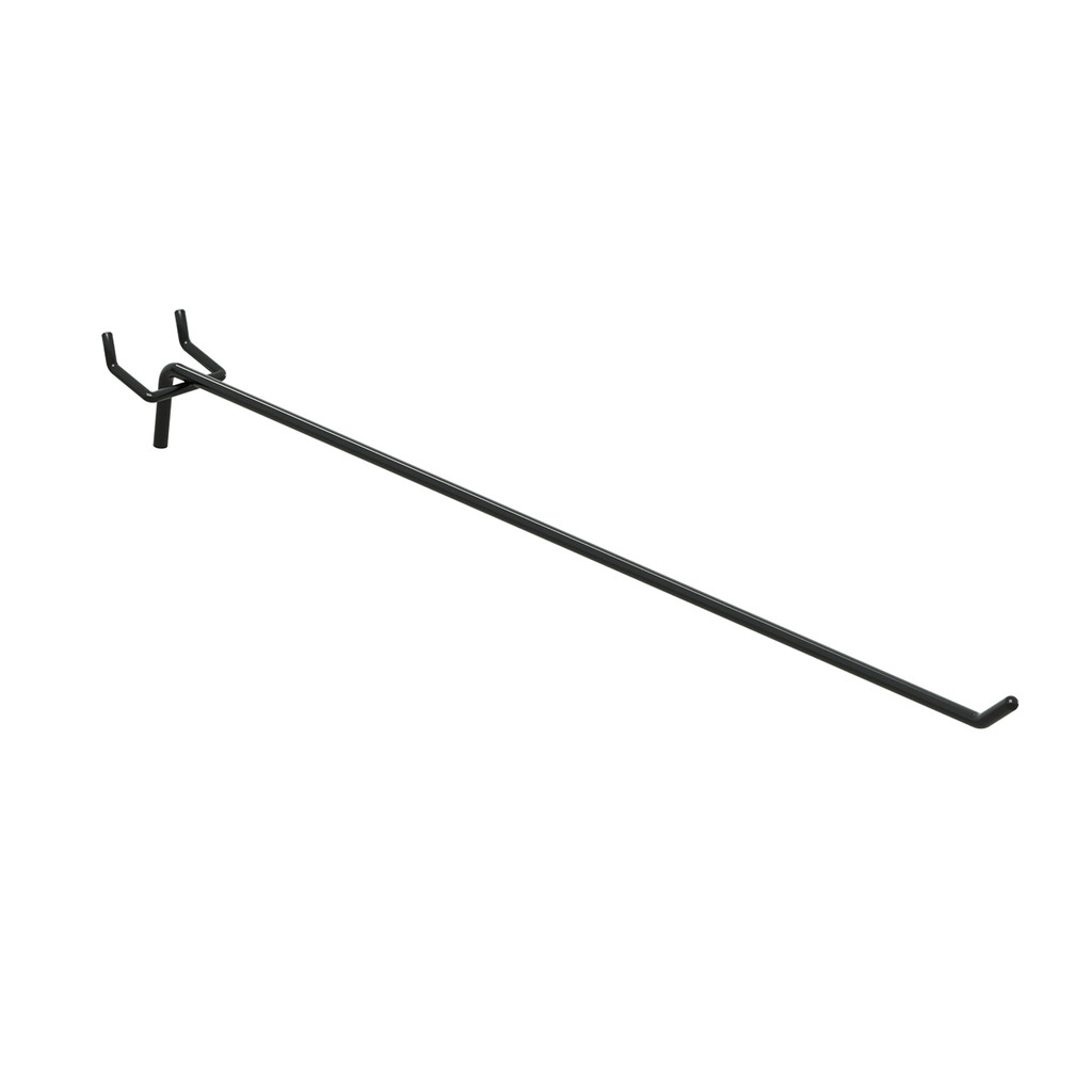 Slatwall/pegboard hook 300 L x 6 mm DIA(S3468BK)