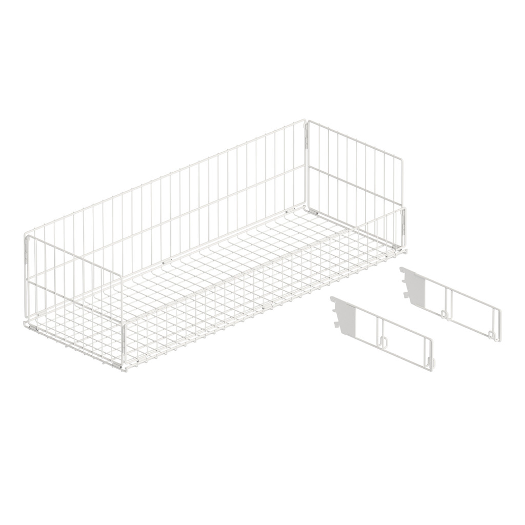 MAXe wire basket collapsible with angle adjustable brackets 1182 W x 440 D x 310 mm H(E71512WTS)