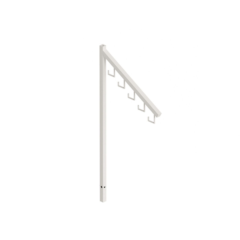 Angled arm with 5 hooks for 2-way & 4-way clothes racks 375 mm L(R2083.1WTS)