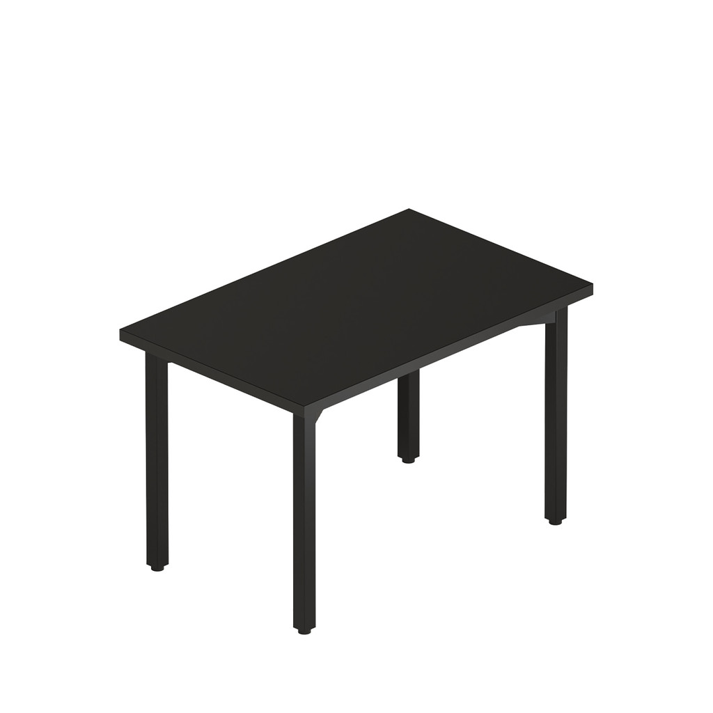 Table with folding base small with 30 mm thick top 950 W x 600 D x 610 mm H(M9001BKBKS)
