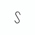 Shop for Shops S hook medium pack of 10 64 H x 46 W x 3.5 mm Wire(A1381BK)