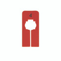 Shop for Shops Garment counter for change room - number 4 50 W x 126 mm H(A2072RD.4)