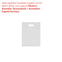 Shop for Shops Plastic carry bag medium with die cut handle 310 W x 405 mm H 50 micron(A8206WH)