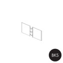 Shop for Shops MAXe end bay inner metal panel set 240 H - 600 mm bay 297 W x 17 mm Thick(E0806.4BKS)