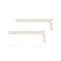 Shop for Shops MAXe 30 mm shelf bracket set 300 mm D 30 H x 2.5 mm Thick(E6003WTS)