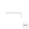 Shop for Shops MAXe 10 mm glass shelf bracket set 300 mm D 30 H x 2.5 mm Thick(E6303WTS)