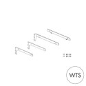 Shop for Shops MAXe 30 mm corner shelf bracket set 300 mm D 30 H x 2.5 mm Thick(E6803WTS)