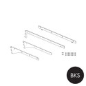 Shop for Shops MAXe 30 mm corner shelf bracket set 500 mm D 30 H x 2.5 mm Thick(E6805BKS)