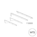Shop for Shops MAXe 30 mm corner shelf bracket set 500 mm D 30 H x 2.5 mm Thick(E6805WTS)
