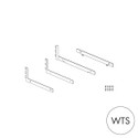 Shop for Shops MAXe 30 mm corner shelf base bracket set 300 mm D 30 H x 2.5 mm Thick(E6903WTS)
